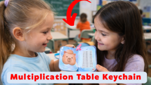 Capybara keychain for kids multiplication activity printable