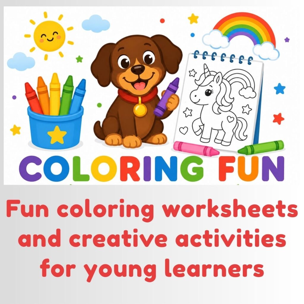 Coloring printable activities for preschool and kindergarten kids