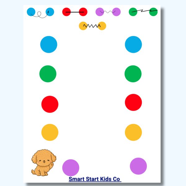 Brain gym worksheet for kindergarten children with hand signs and visual matching game
