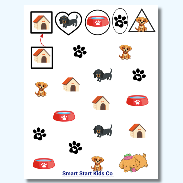 Colorful preschool brain gym worksheet with hand movement learning game