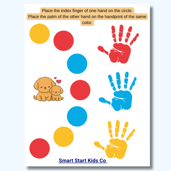 Preschool printable worksheet for hand-eye coordination and brain development
