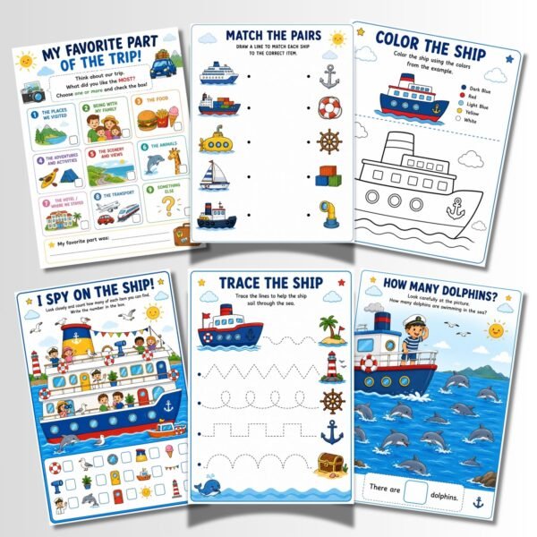 Summer learning printable activities for kindergarten kids