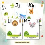 A-Z alphabet handprint animal craft worksheets printable bundle for preschoolers