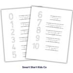 Alphabet tracing workbook preview pages for preschoolers