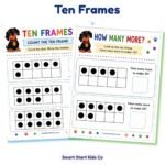 Ten Frame Worksheets for Kindergarten | Counting and Number Sense Activities